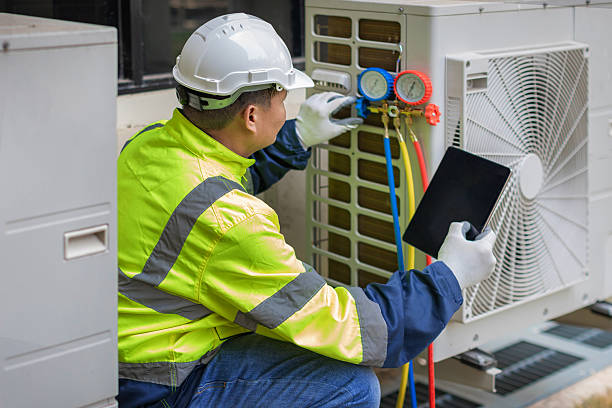Professional Air Conditioning Repair technician working in Doylestown, PA